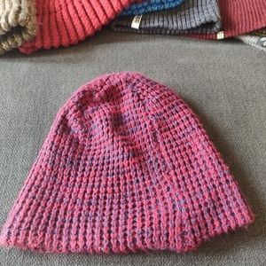 Hand crafted Crochet Beanie - red/multi